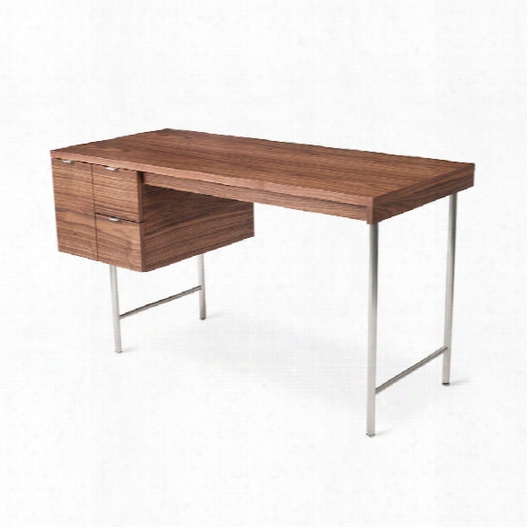 Conrad Desk In Walnut Design By Gus Modern