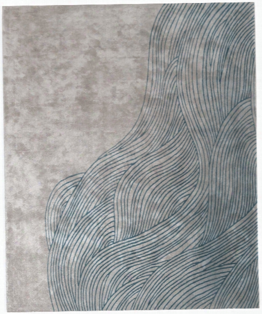 Continua Laguna Hand Tufted Rug In Blue Design By Second Studio