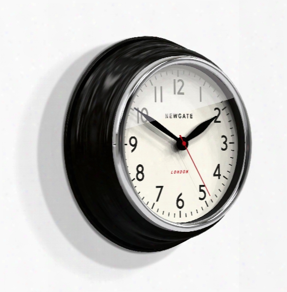 Cookhouse Wall Clock In Black Design By Newgate