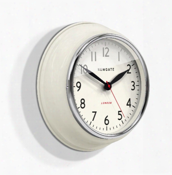 Cookhouse Wall Clock In Linen White Design By Newgate