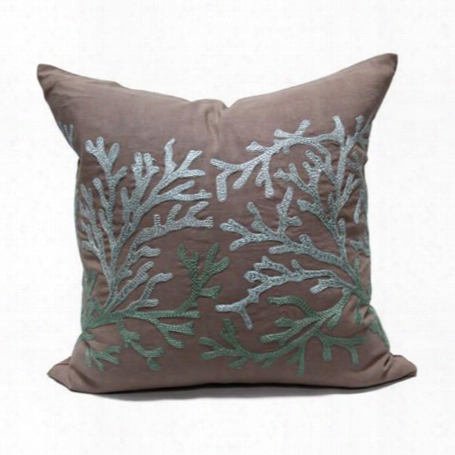 Coral Pillow In Ocean Blue Design By Bliss Studio