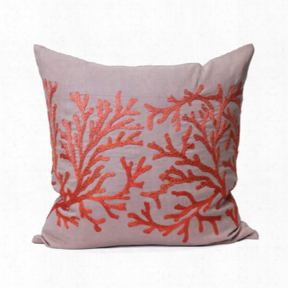 Coral Pillow In Persimmon Design By Bliss Studio