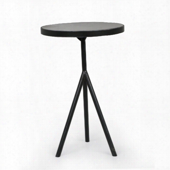 Corin End Table In Powder Black