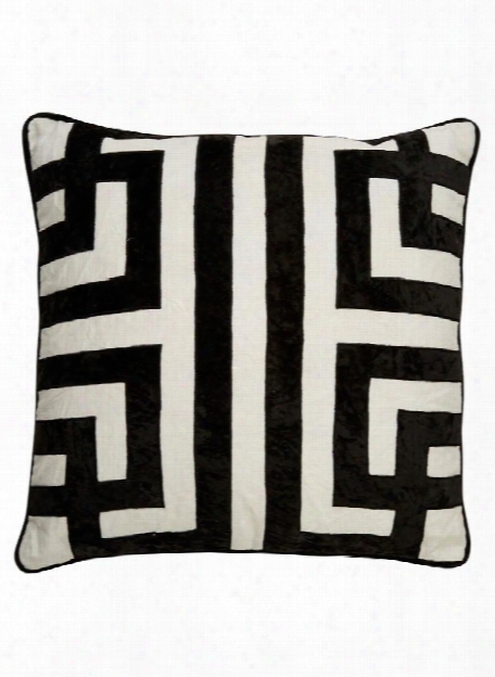 Cosmic Pillow In Marshmallow & Jet Black Design By Nikki Chu