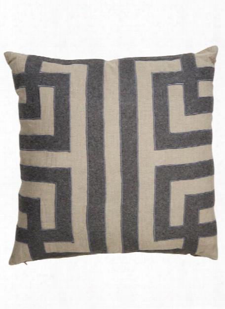 Cosmic Pillow In Oatmeal & Charcoal Grey Design By Nikki Chu