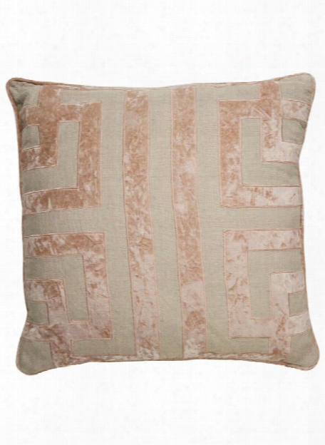 Cosmic Pillow In Oatmeal & Cuban Sand Design By Nikki Chu