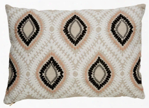 Cosmic Pillow In Oatmeal & Marshmallow Design By Nikki Chu