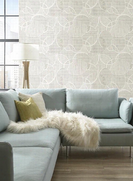 Coterie Wallpaper In Mist From The Ashford Whites Collection By York Wallcoverings