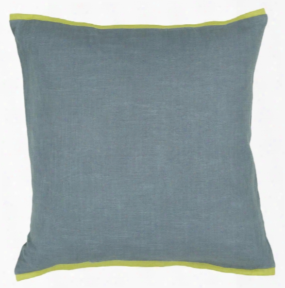 Cotton Pillow In Blue & Gree Design By Chandra Rugs