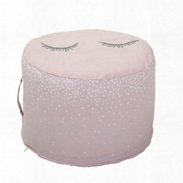 Cotton Pouf In Rose Design By Bd Mini