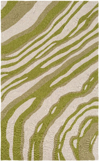 Courtyard Outdoor Rug In Olive & Khaki Design By Candice Olson