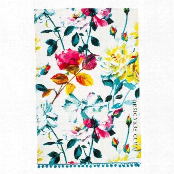 Couture Rose Fuchsia Tea Towel Design By Designers Guild