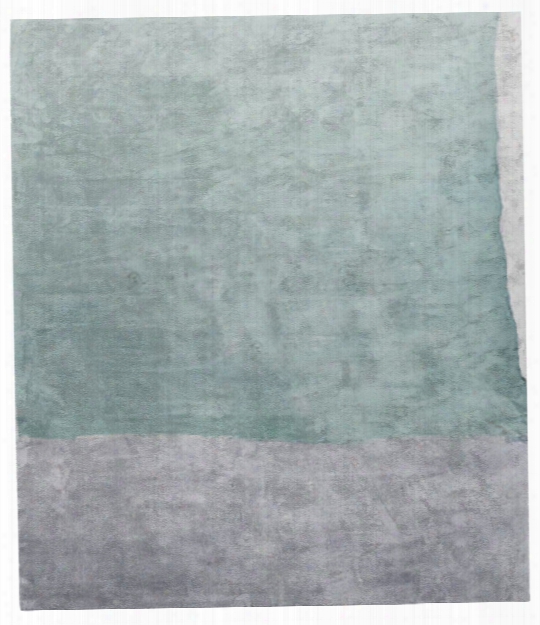 Cozzo Di Naro Hand Tufted Rug In Turquoise Design By Second Studio