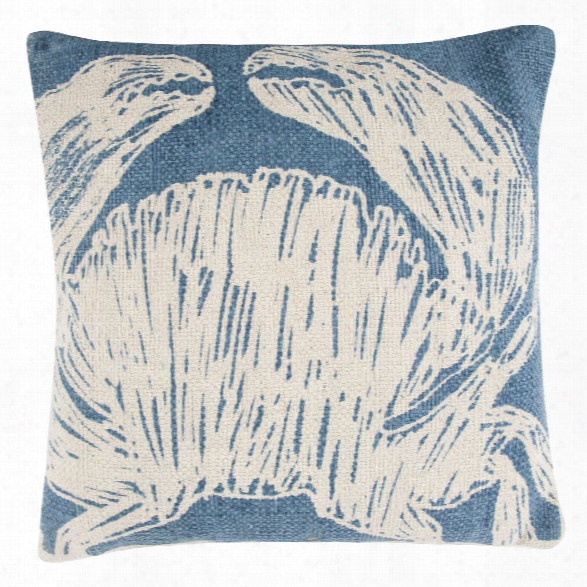 Crab Sketch Grain Sack Pillow Design By Thomas Paul