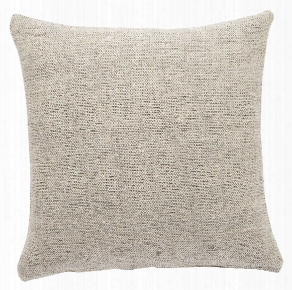 Cream & Gray Solid Tweedy Berry Throw Pillow Design By Jaipur