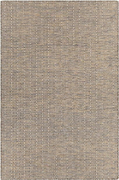 Crest Collection Hand-woven Area Rug In Ggold, White, & Black Design By Chandra Rugs