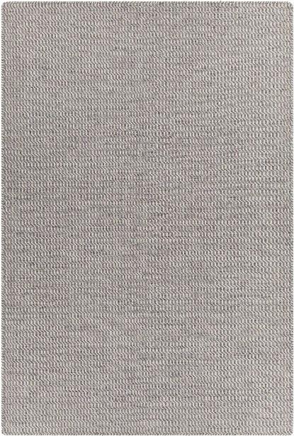 Crest Collection Hand-woven Area Rug In Grey & White Design By Chandra Rugs