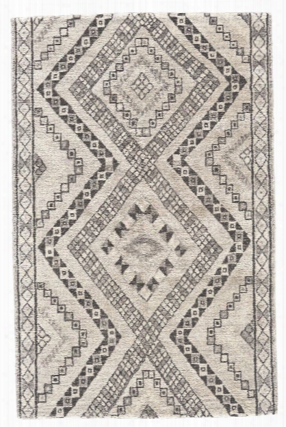 Crisscross Rug In Dark Grey & Ivory Design By Bd Fine