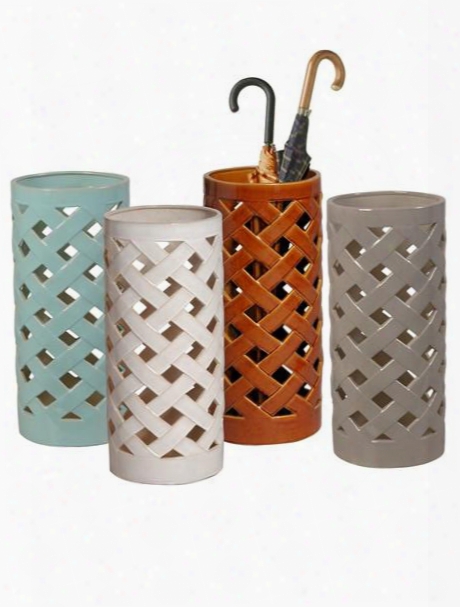 Crisscross Umbrella Stand In Multiple Colors Design By Emissary