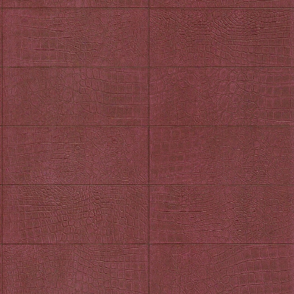 Crocodile Leather Wallpaper In Dark Claret By Bd Wall