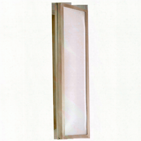 Croz Long Sconce In Various Finishes W/ Frosted Glass Design By Aerin