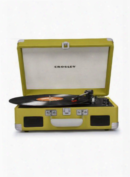 Cruiser Ii Portable Battery Powered Turntable In Green Design By Crosley