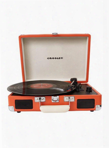 Cruiser Turntable In Orange Vinyl Design By Crosley