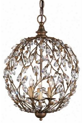 Crystal Bud Sphere Chandelier Design By Currey & Company