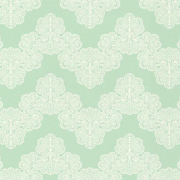 Airwaves Wallpaper In Aqua And White By York Wallcoverings