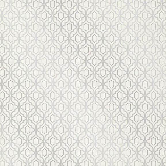 Alcazaba Silver Trellis Wallpaper From The Alhambra Collection By Brewster Home Fashions