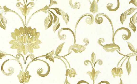 Aldersgate Floral Trail Wallpaper In Neutrals And White Design By Carl Robinson