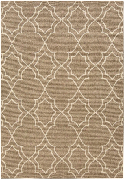 Alfresco Outdoor Rug In Camel & Cream Design By Surya