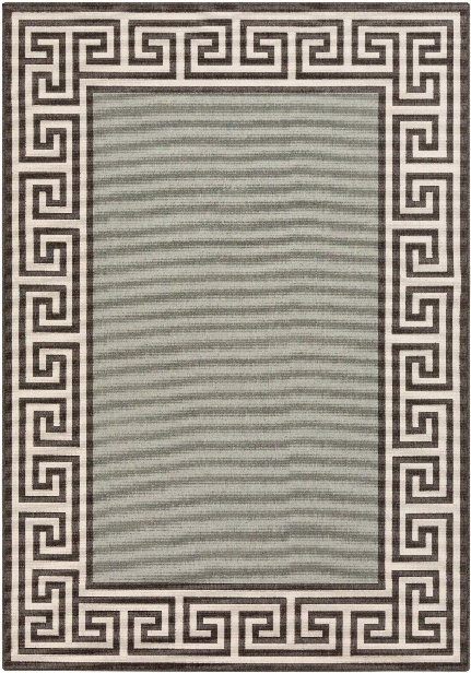 Alfresco Outdoor Rug In Sage & Black Design By Surya