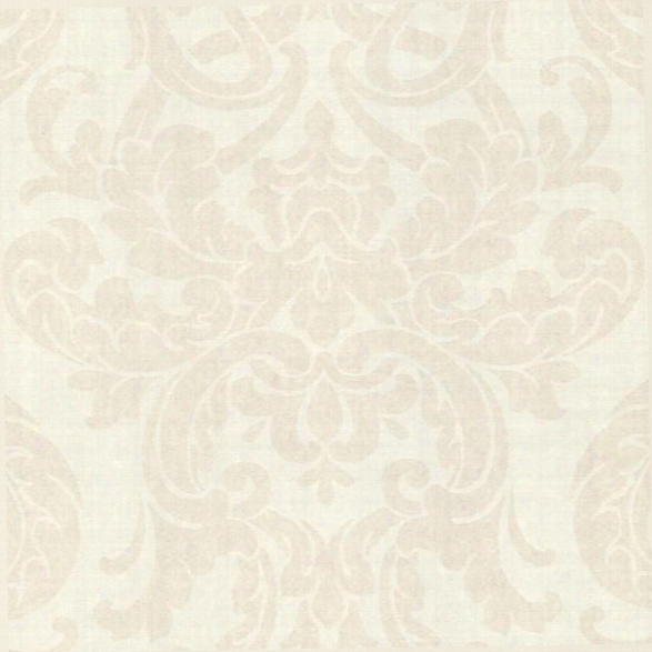 Alimos Champagne Damask Wallpaper From The Savor Collection By Brewster Home Fashions