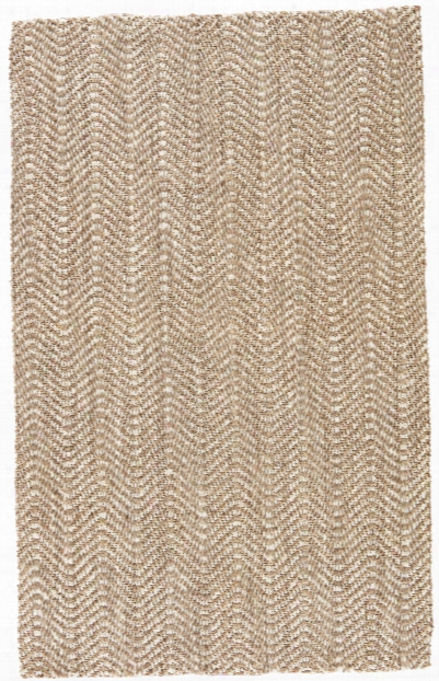 Alix Natural Chevron Taupe & White Region Rug Design By Jaipur