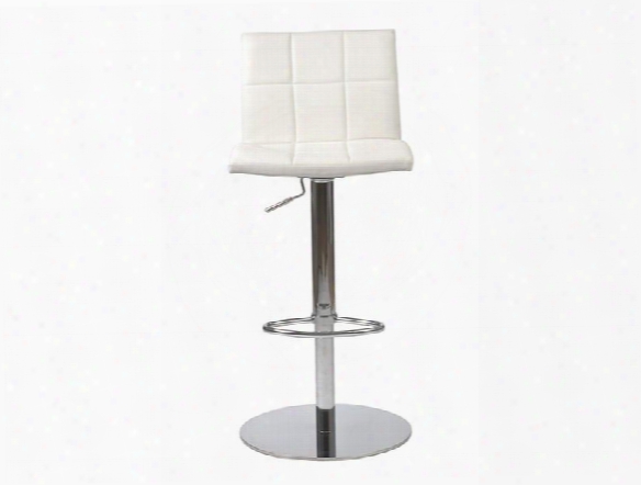 Cyd Rod/counter Stool In White Design By Euro Style