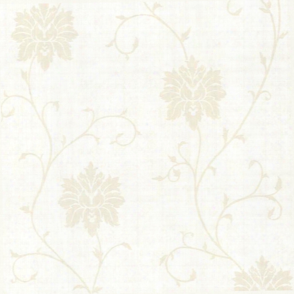 Dahli Pearl Floral Trail Wallpaper Design By Brewster Home Fashions