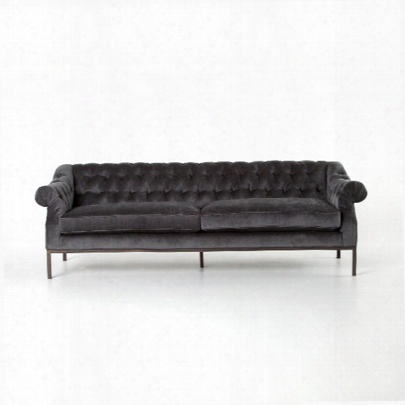 Damon Sofa In Soft Charcoal Grey