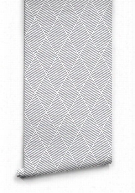 Dash Wallpaper In Grey By Ingrid + Mika For Milton & King