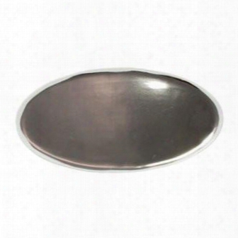 Dauville Platinum Glazed Oval Platter Design By Canvas