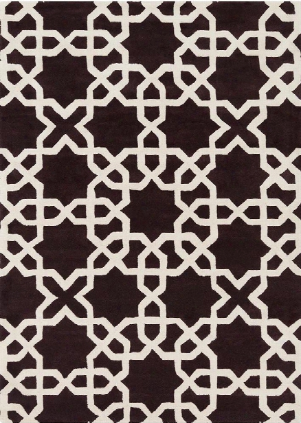 Davin Collection Hand-tufted Area Rug In Brown & White Desugn By Chandra Rugs