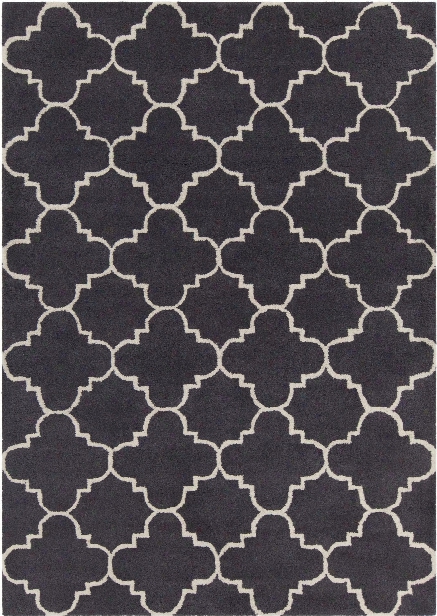 Davin Collection Hand-tufted Area Rug In Charcoal & White Design By Chandra Rugs