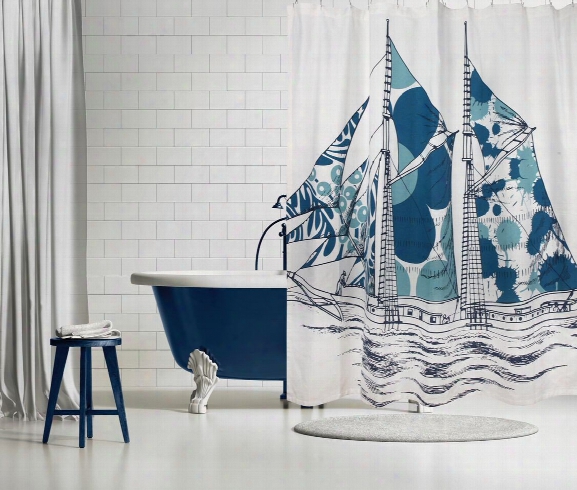 Dazzle Ship Shower Curtain Design By Thomas Paul