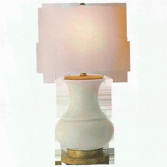 Deauville Table Lamp In Various Finishes W/ Natural Paper Shade Design By E. F. Chapman