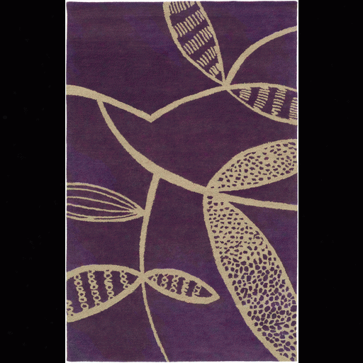 Decorativa Rug In Dark Purple & Ivory Design By Lotta Jansdotter