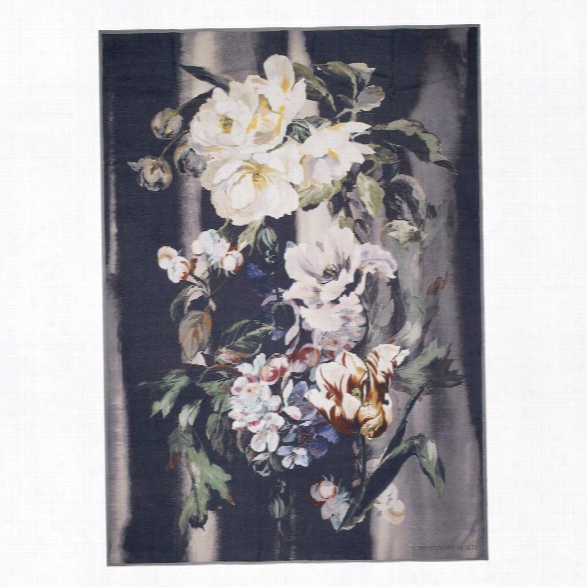 Delft Flower Noir Throw Design By Designers Guild