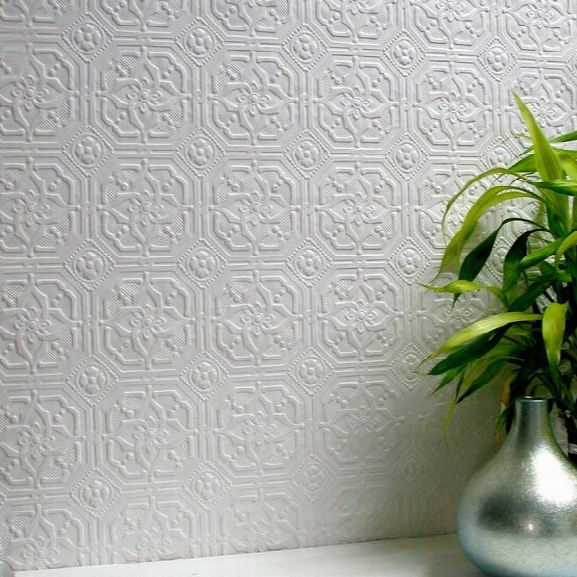 Derby Paintable Anaglypta Wallpaper Design By Brewster Home Fashions