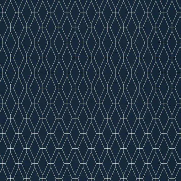 Diamond Lattice Wallpaper In Navy Design By York Wallcoverings