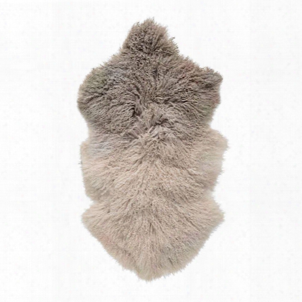 Dip Dye Stone/off White Tibetan Lamb Fur Design By Bd Edition