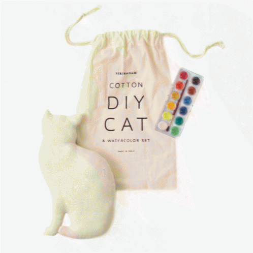 Diy Cat And Watercolor Set Design By Sirmadam